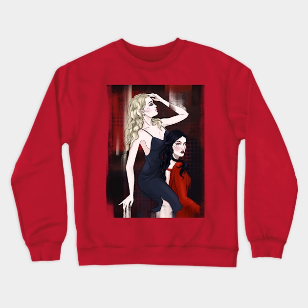 Passion pinup girls Crewneck Sweatshirt by Vikki.Look